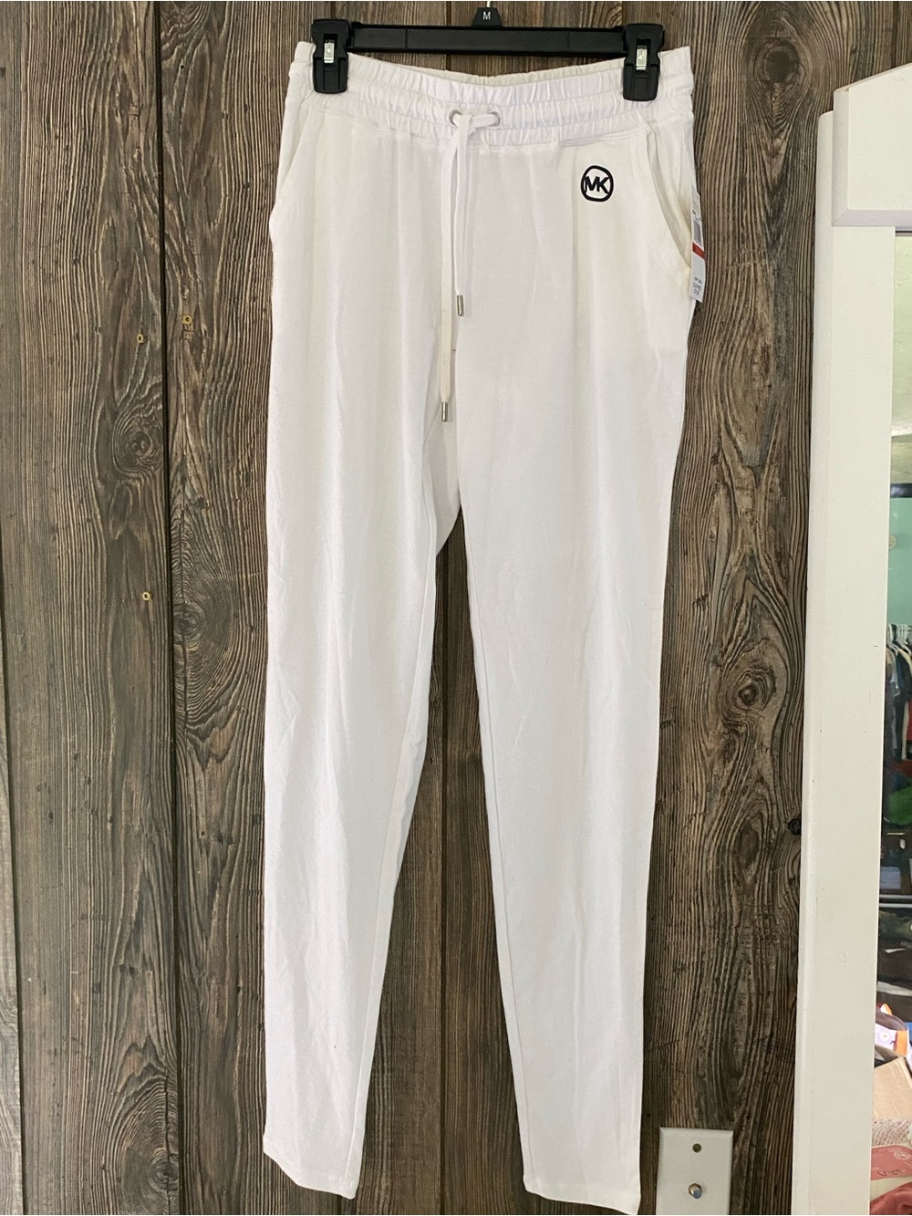 Michael Kors White Drawstring Joggers